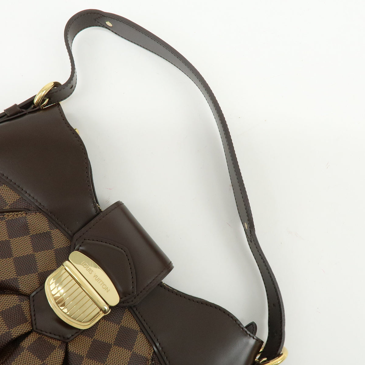Louis Vuitton Damier Sistina MM Shoulder Bag Damier Ebene N41541