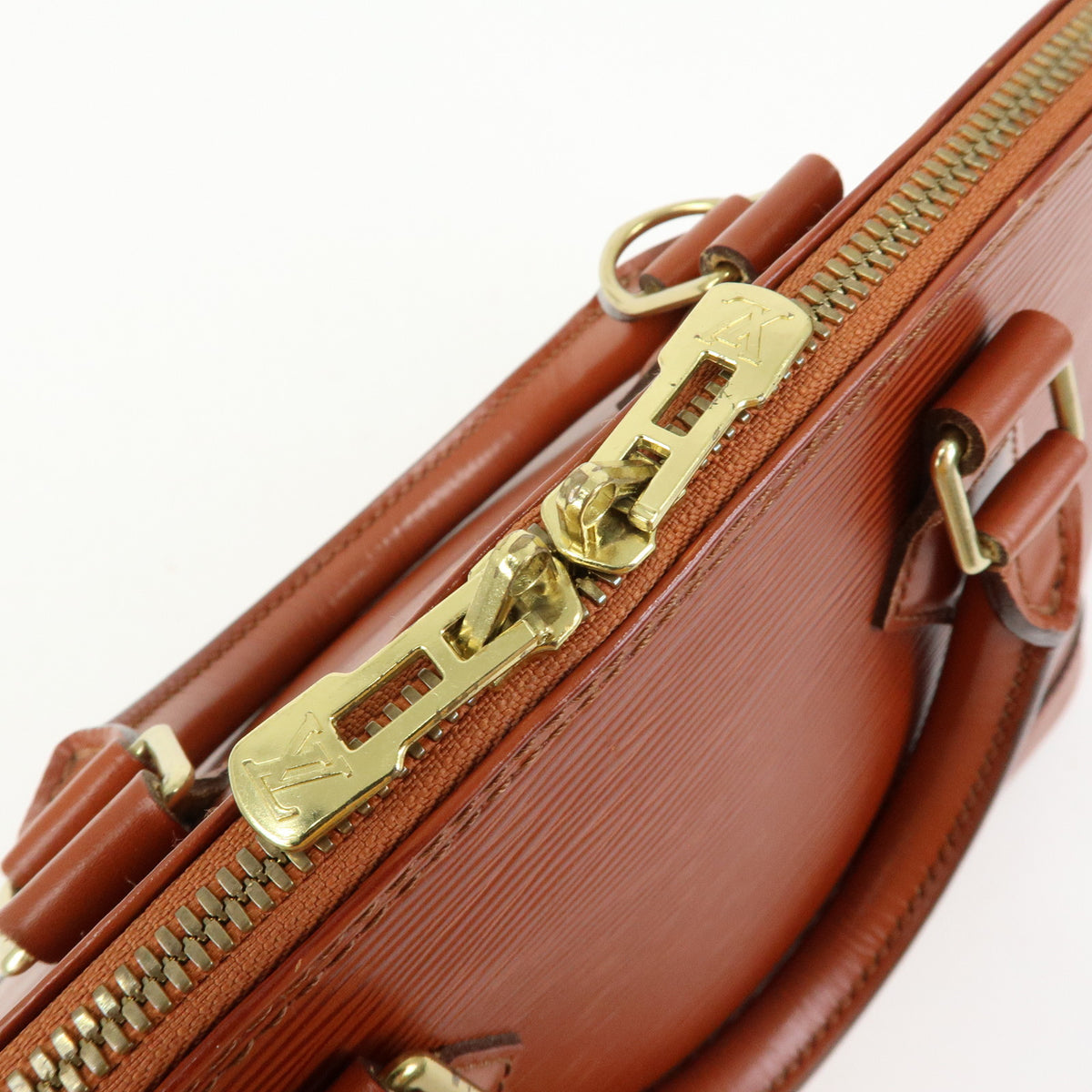 Louis Vuitton Epi Alma PM Hand Bag Kenya Brown M52143