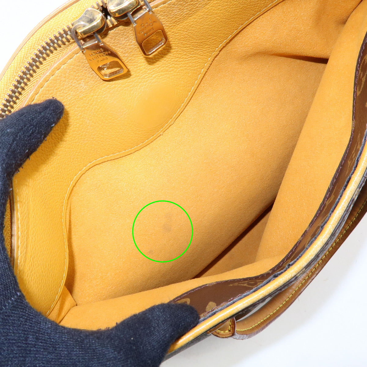 Louis Vuitton Monogram Pallas MM 2Way Bag Hand Bag Saffron M40929