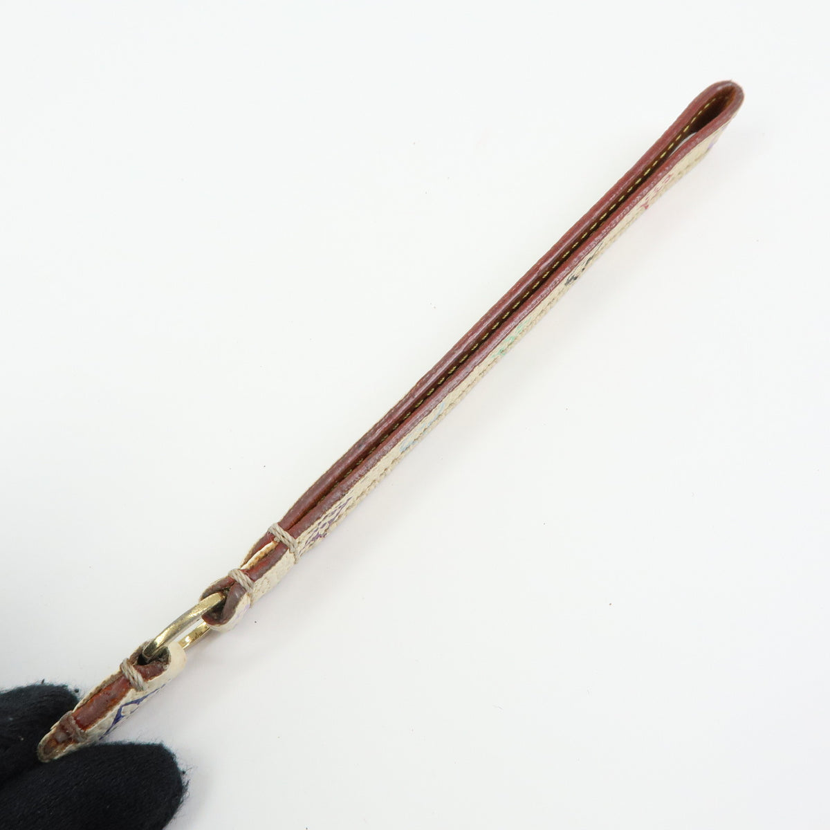 Louis Vuitton Monogram Multicolor Dragonne Telephone Strap Blanc M92597