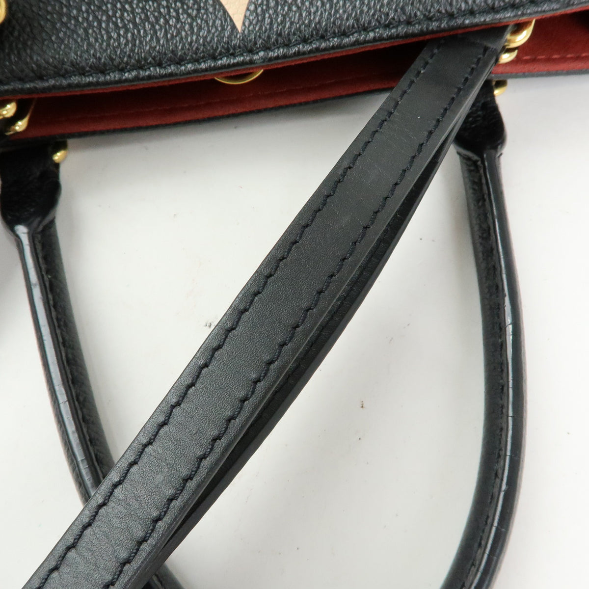 Louis Vuitton Bicolor Monogram Empreinte On The Go MM Tote Bag M45495