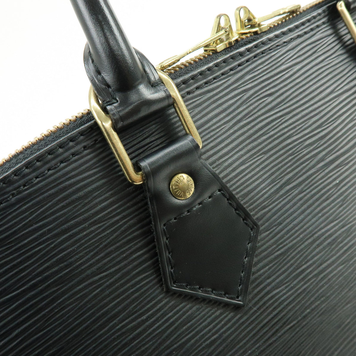 Louis Vuitton Epi Alma PM Leather Hand Bag Noir Black M52142