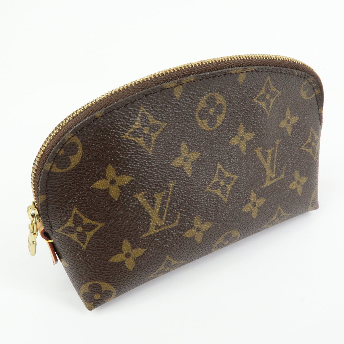 Louis Vuitton Monogram Pochette Cosmetic PM Pouch Brown M47515