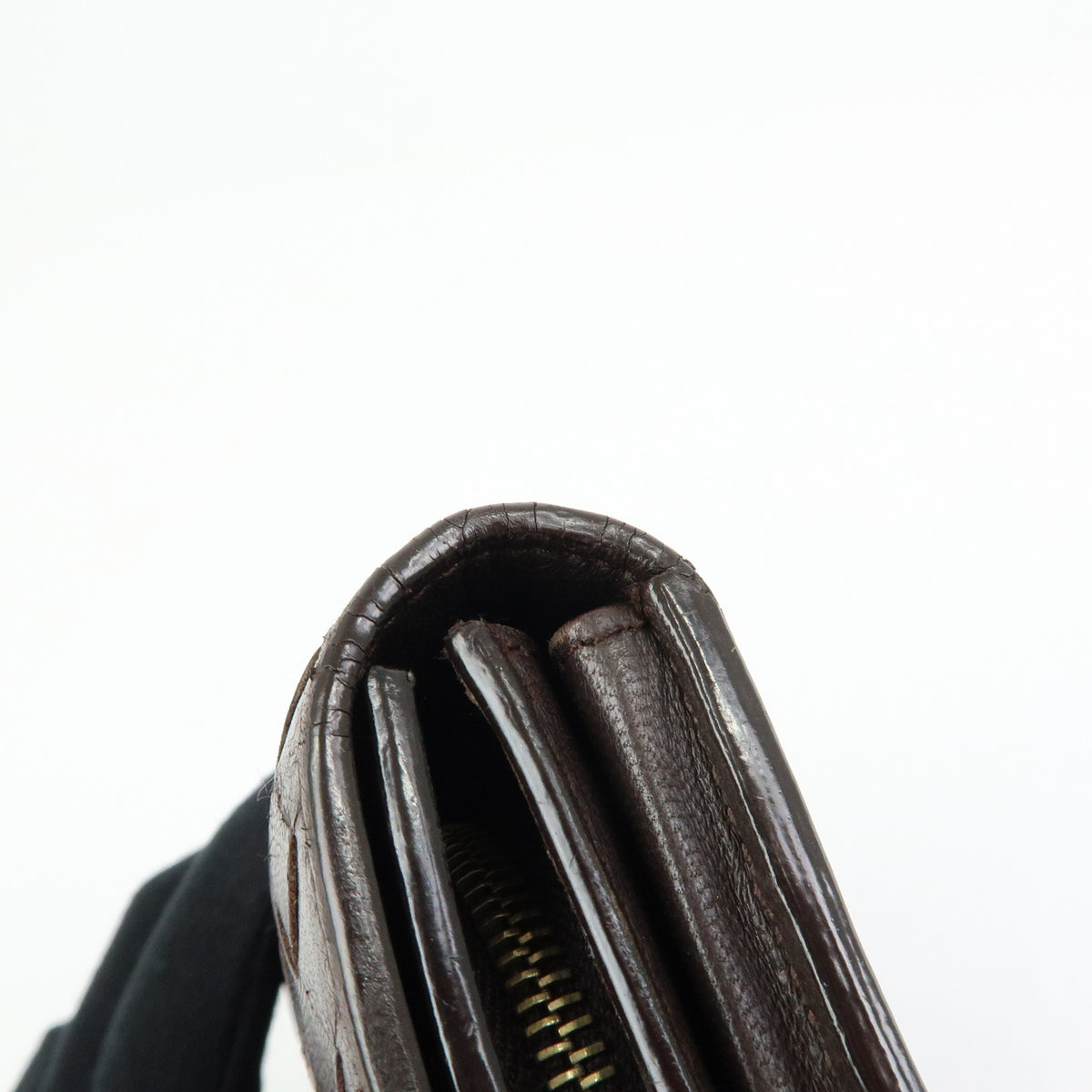 BOTTEGA VENETA Intrecciato Leather Bi-fold Long Wallet Brown 150509