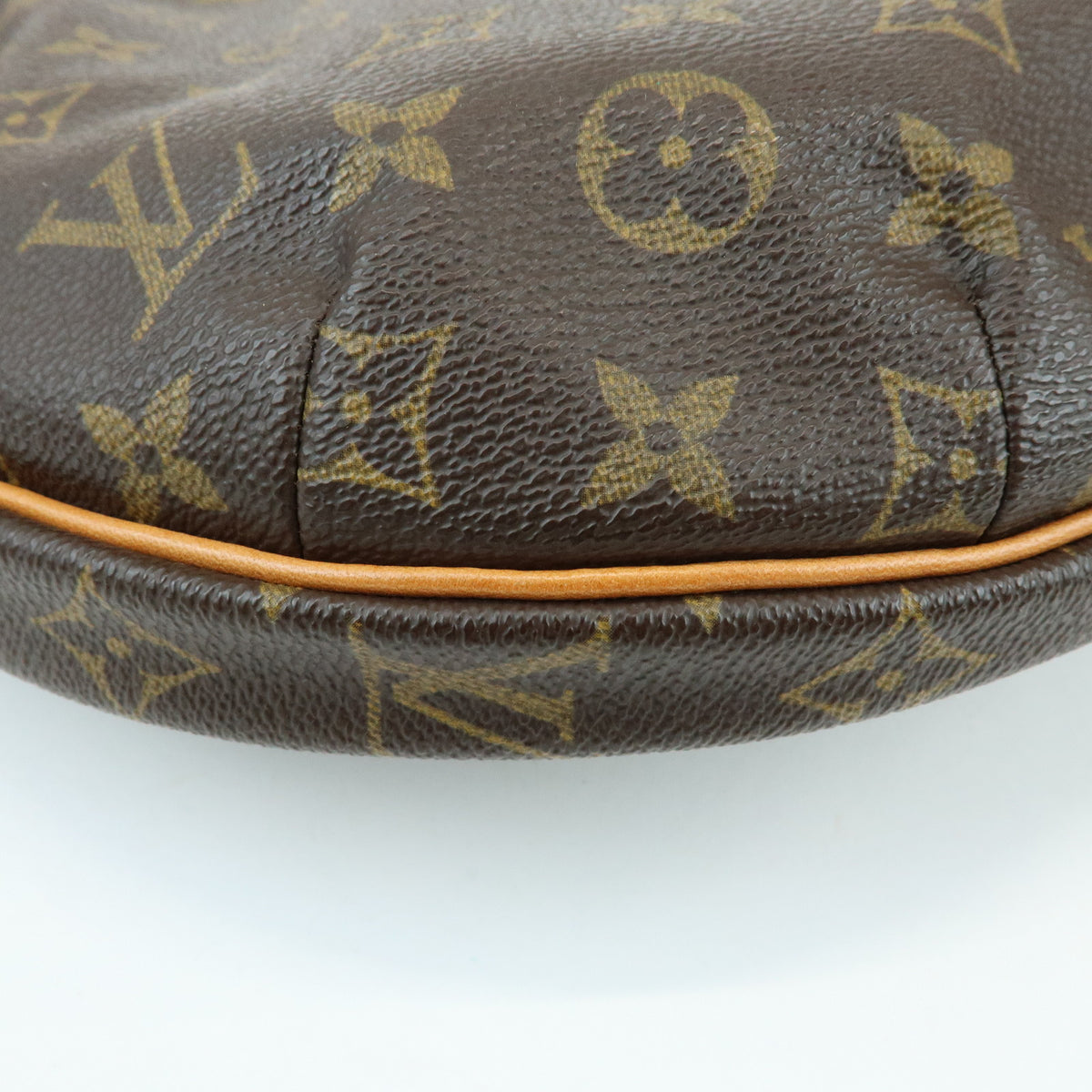 Louis Vuitton Monogram Croissant MM Leather Shoulder Bag Brown M51512