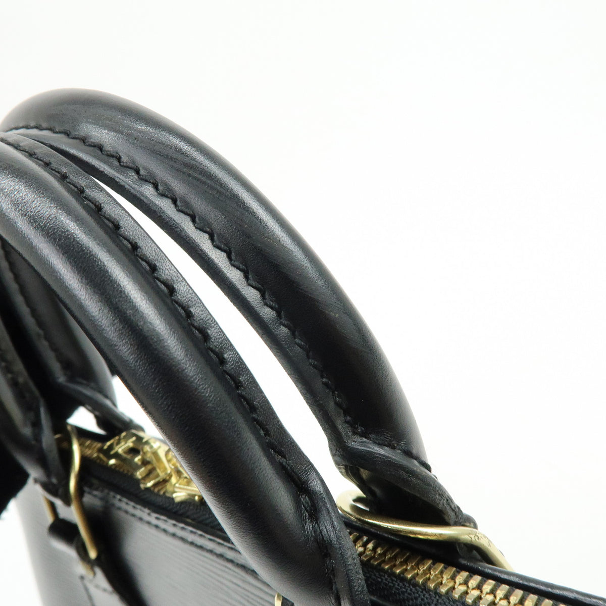 Louis Vuitton Epi Alma Leather Hand Bag Noir Black M52142