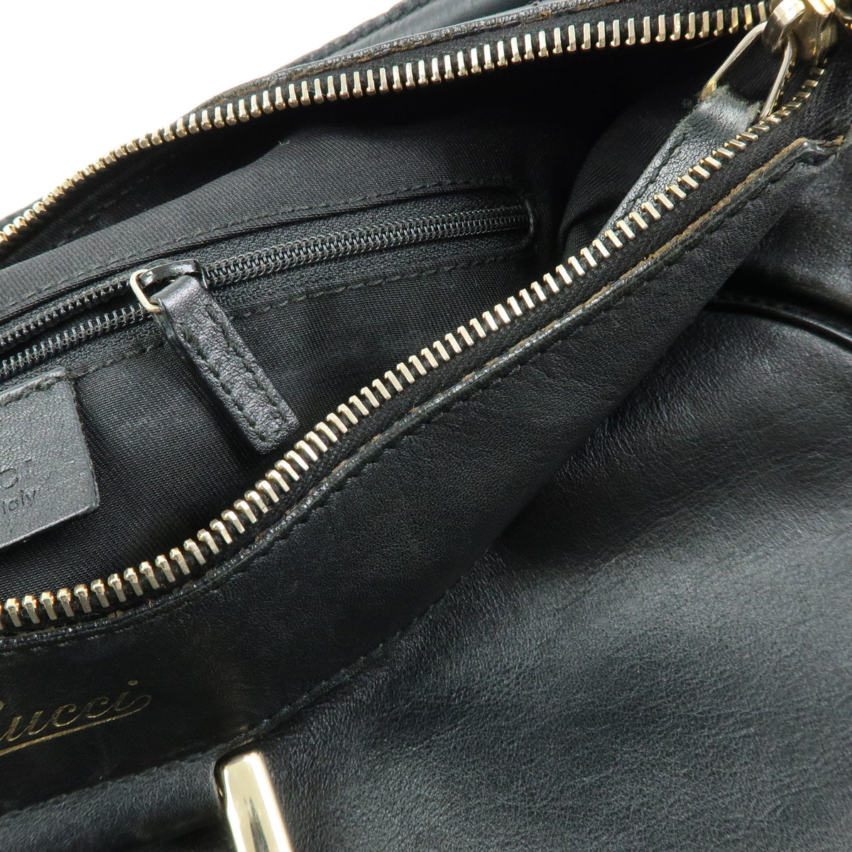 GUCCI Abbey Leather Shoulder Bag Hand Bag Black 189833