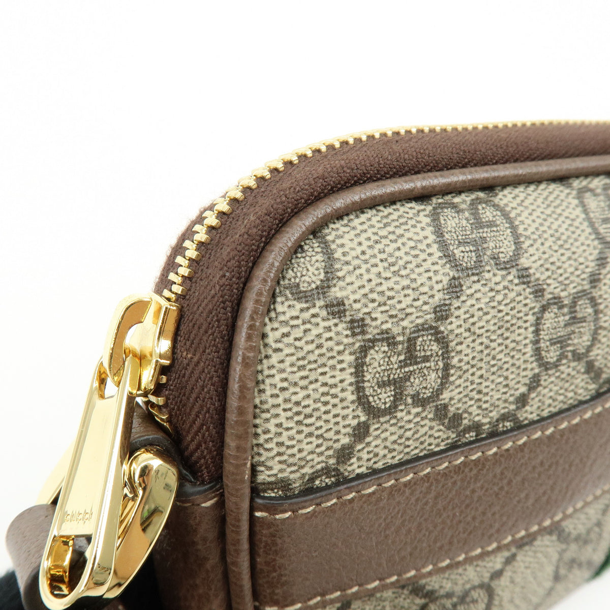 GUCCI Ophidia Sherry GG Supreme Leather Shoulder Bag Brown 598664