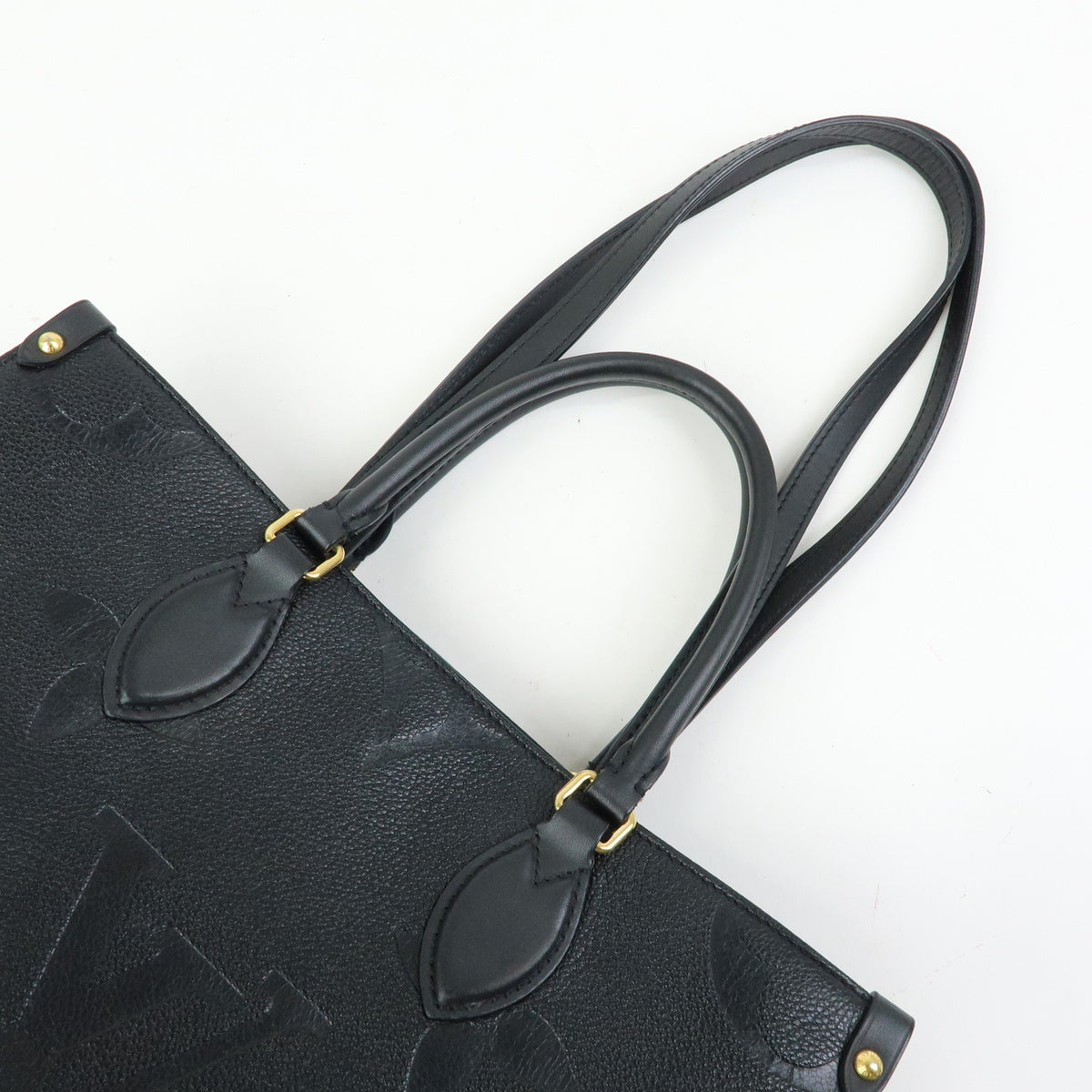 Louis Vuitton Monogram Empreinte On The Go MM 2Way Tote Bag Noir M45595