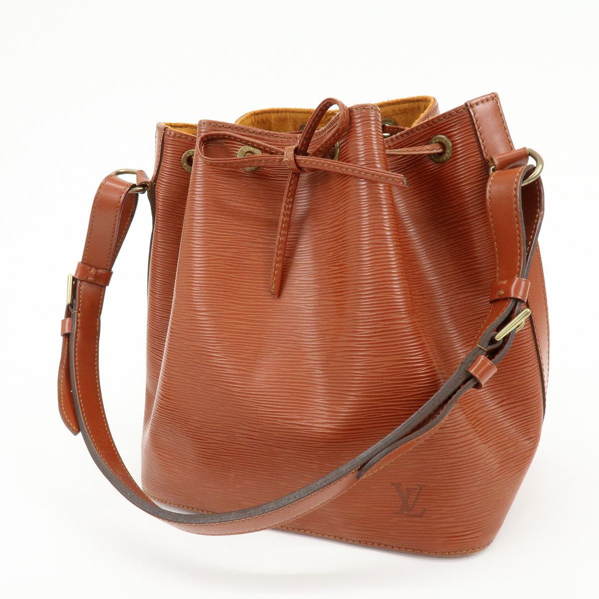 Louis Vuitton Epi Petit Noe Shoulder Bag Kenya Brown M44103