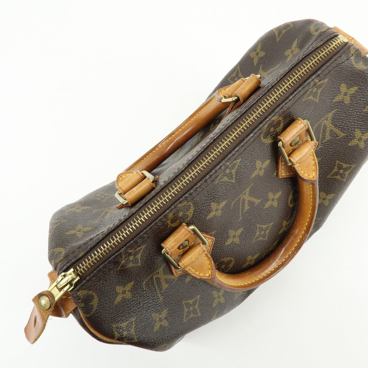 Louis Vuitton Monogram Speedy 25 Boston Bag Hand Bag Brown M41528