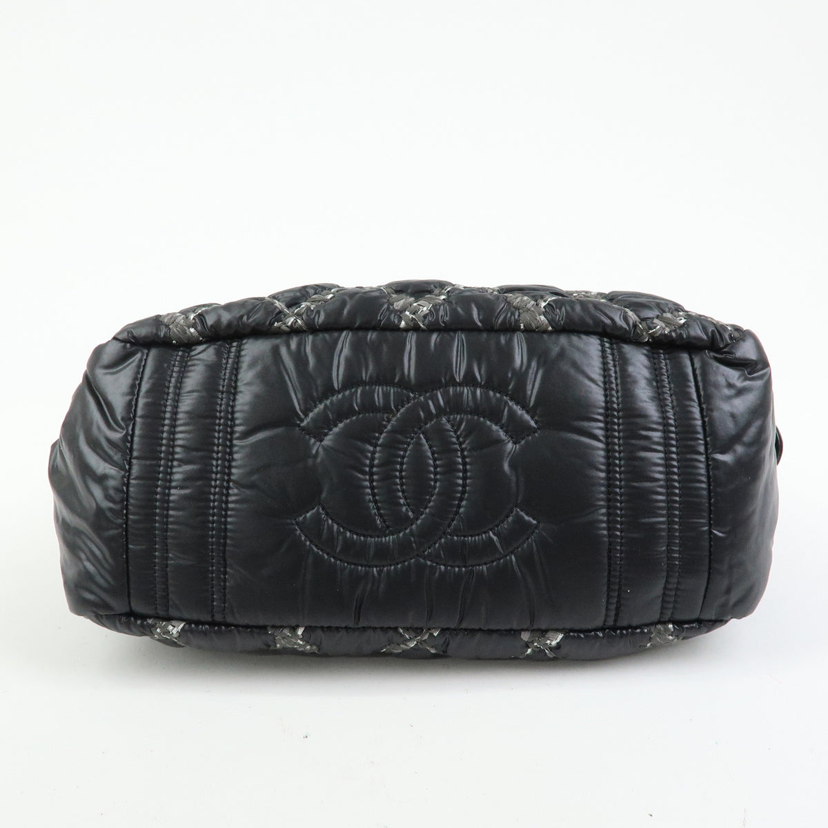 CHANEL Paris Byzance Tweed On Stitch Bowler Bag Shoulder Bag