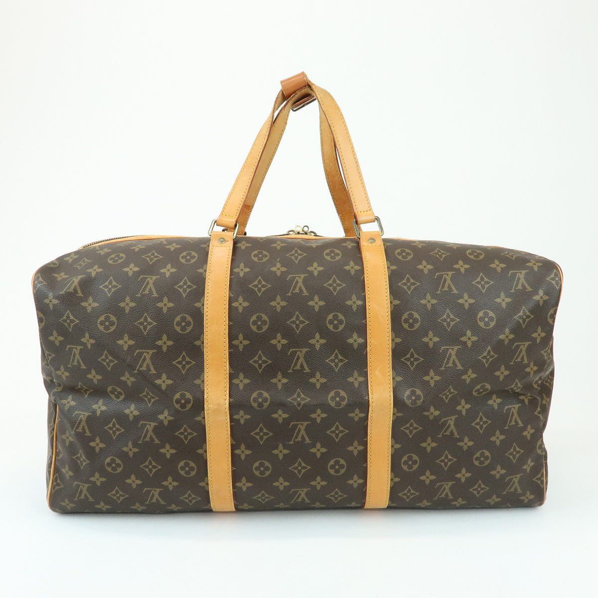 Louis Vuitton Monogram Sac Souple 55 Boston Bag Brown M41622