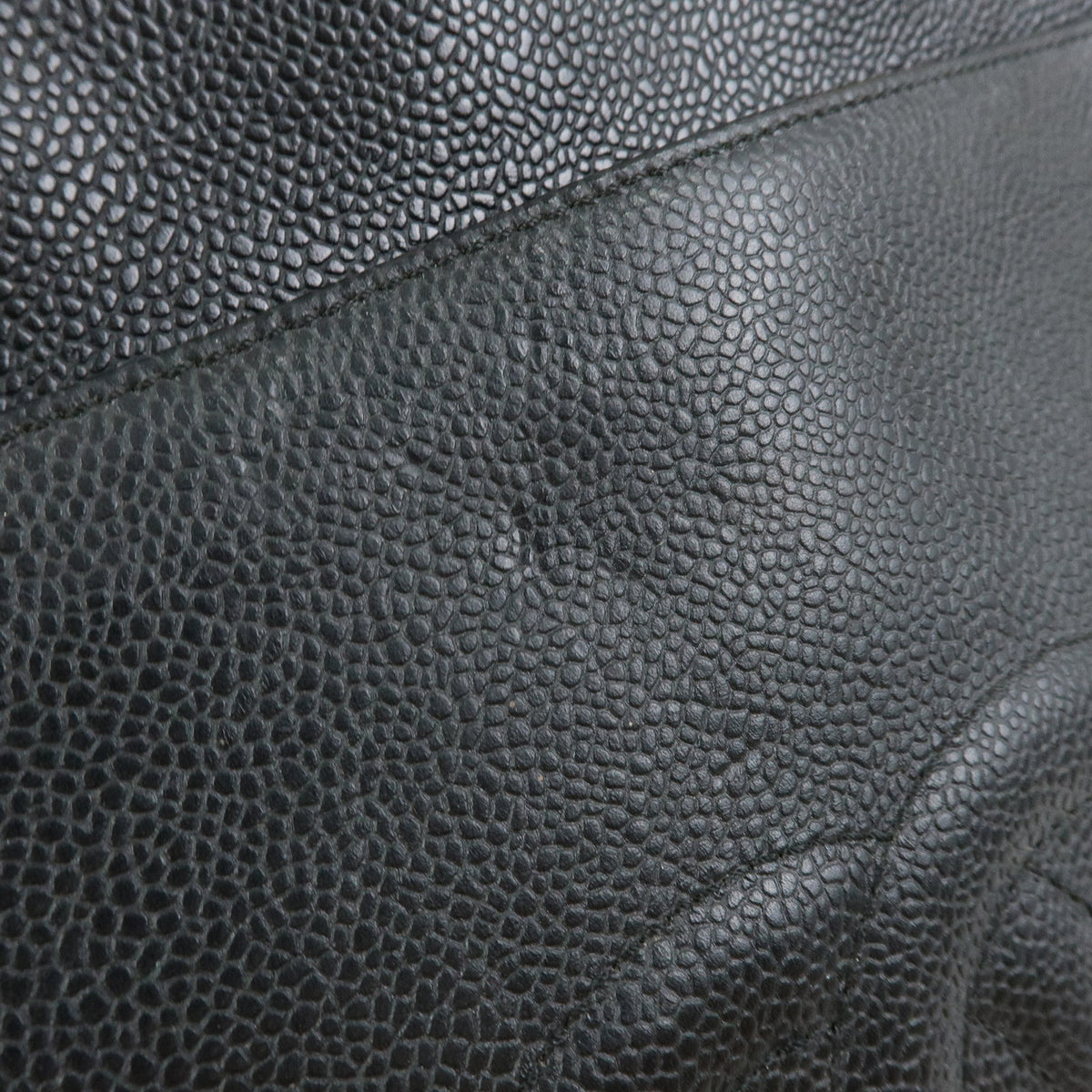 CHANEL COCO Mark Caviarskin Chain Shoulder Bag Tote Bag Black A10492