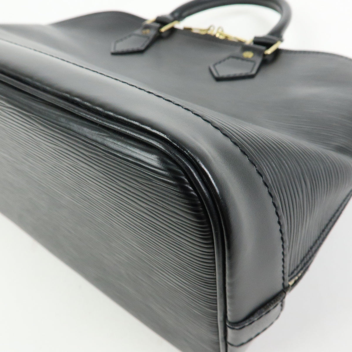 Louis Vuitton Epi Alma Leather Hand Bag Noir Black M52142