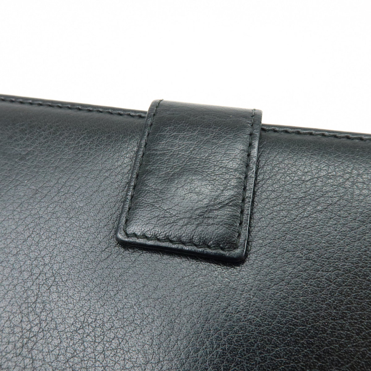 Christian Dior Heart Ethnic Line Leather Long Wallet Black
