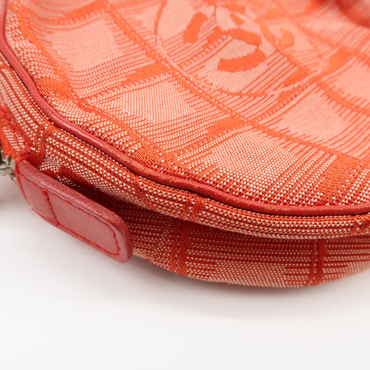 CHANEL New Travel Line COCO Mark Nylon Jacquard Cosmetic Pouch A17682