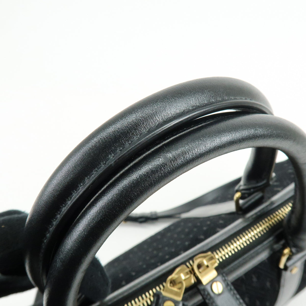 SAINT LAURENT PARIS LE MONOGRAMME Suede Leather 2Way Bag Black 578336