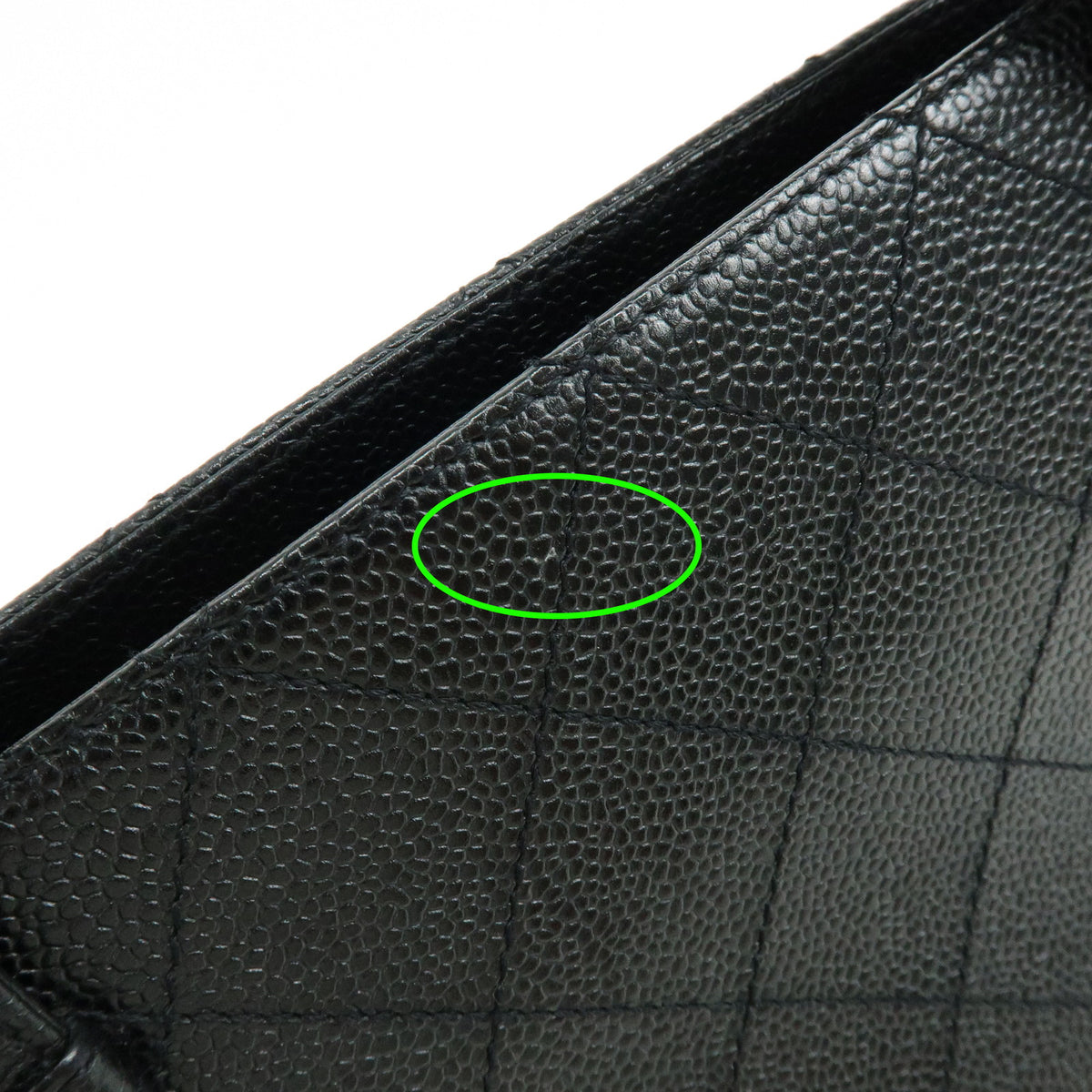 CHANEL Matelasse Caviarskin Shoulder Bag Tote Bag Black