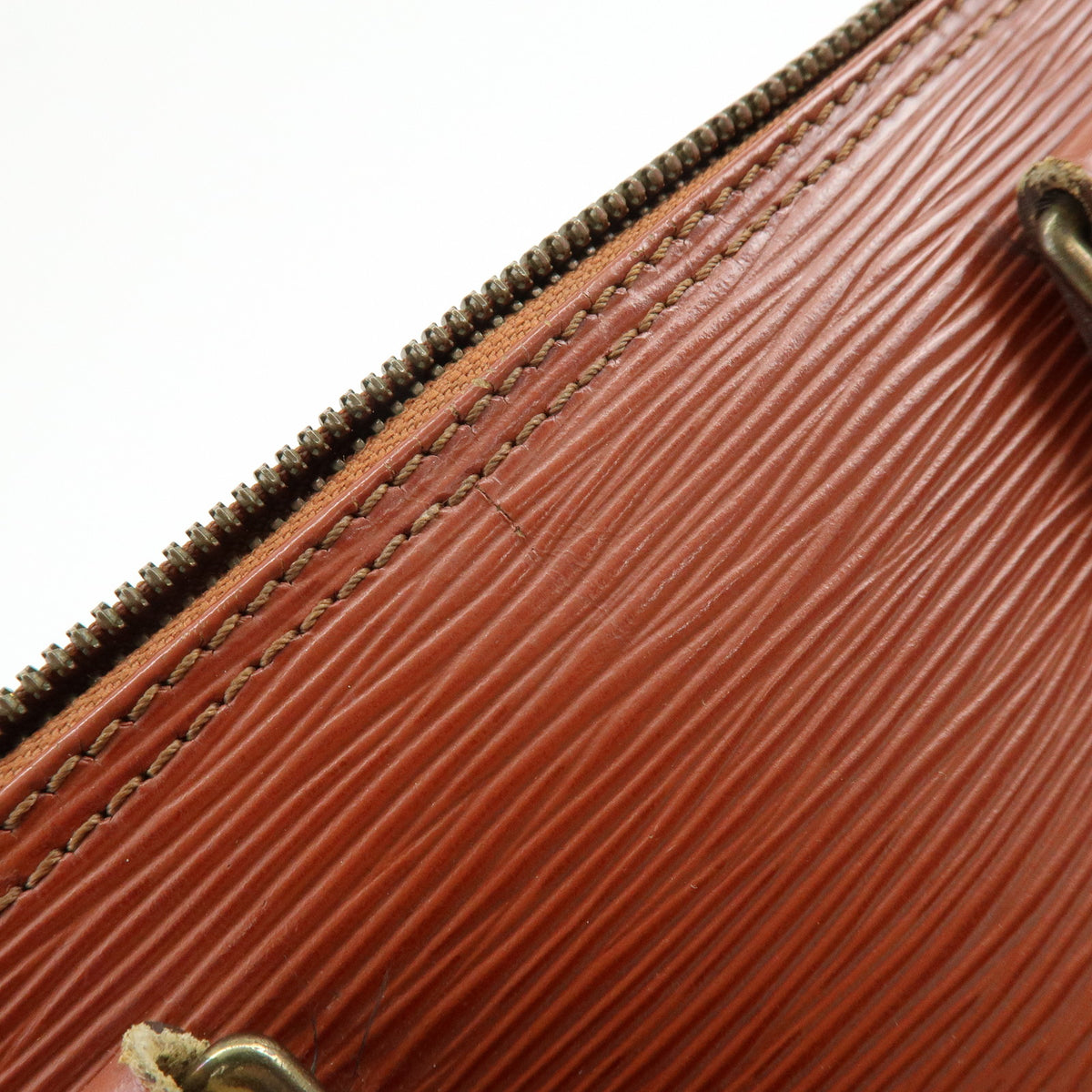 Louis Vuitton Epi Alma PM Leather Hand Bag Kenya Brown M52143