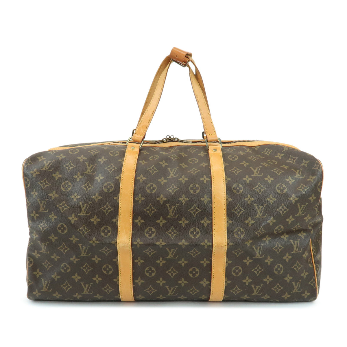 Louis Vuitton Monogram Sac Souple 55 Boston Bag Brown M41622