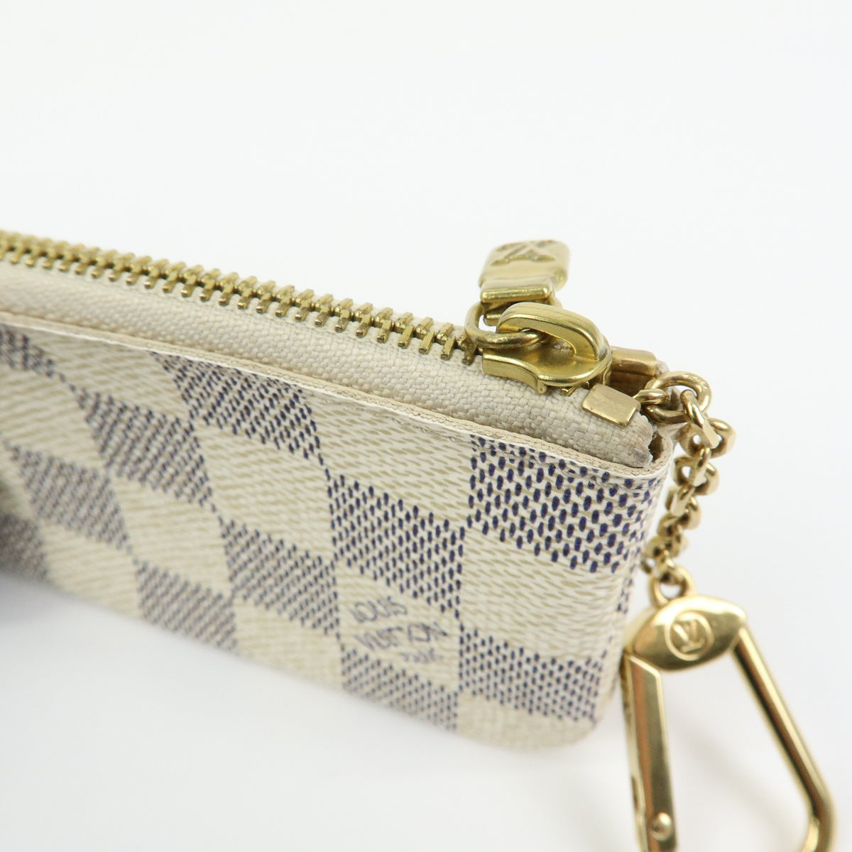 Louis Vuitton Damier Azur Pochette Cles Coin Case Key Case N62659