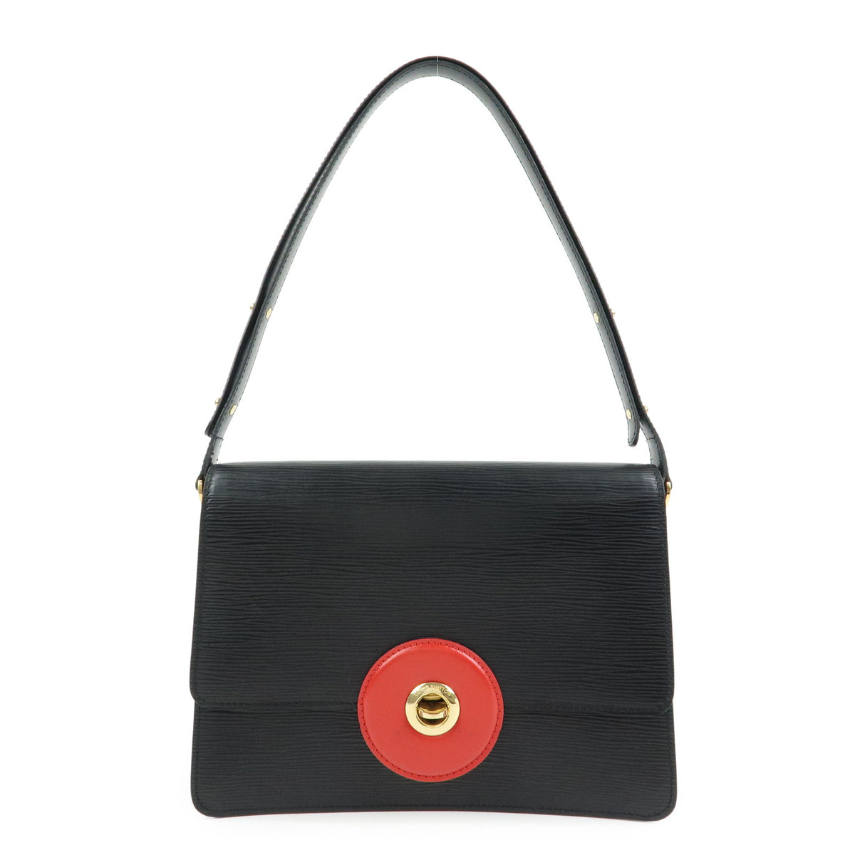 Louis Vuitton Epi Freeland Shoulder Bag Noir Castilian Red M52417