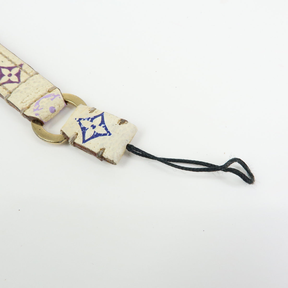 Louis Vuitton Monogram Multicolor Dragonne Telephone Strap Blanc M92597