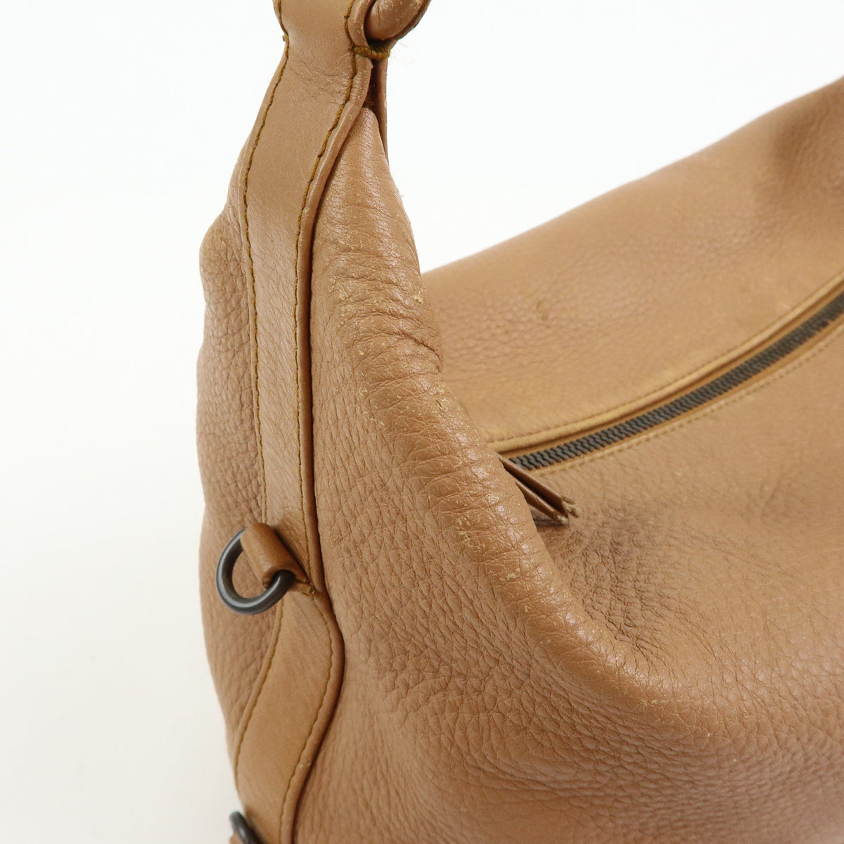 BOTTEGA VENETA Intrecciato Leather Shoulder Bag Hand Bag Brown