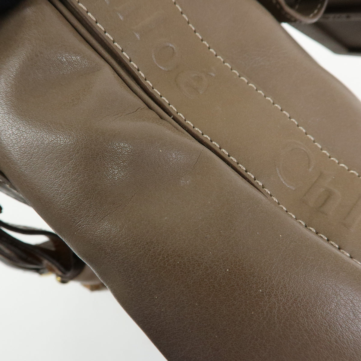 Chloe Eden Leather Shoulder Bag Crossbody Bag Brown
