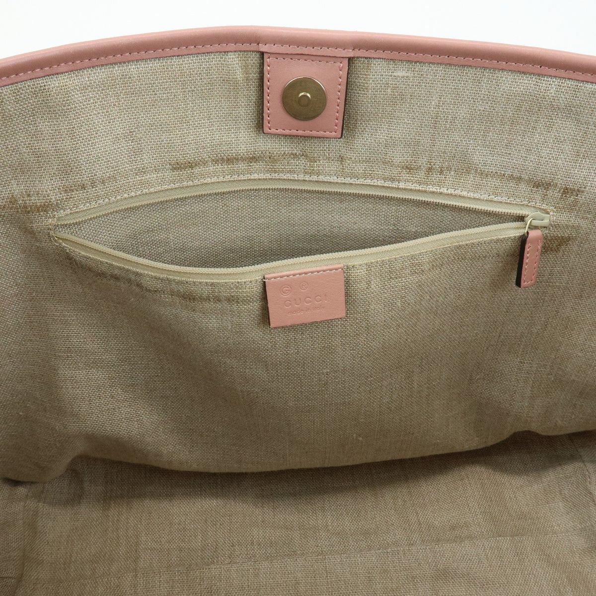 GUCCI Microguccissima Leather Tote Bag Shoulder Bag Pink 449647