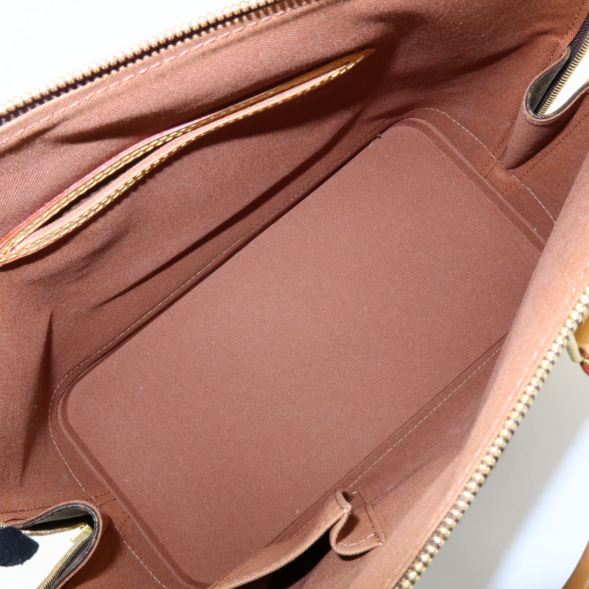 Louis Vuitton Monogram Alma Canvas Leather Hand Bag Brown M51130