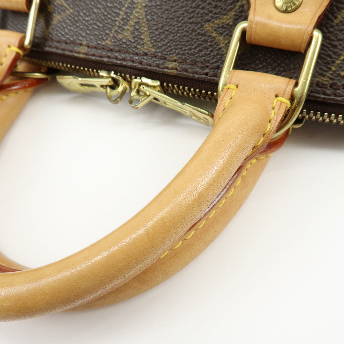 Louis Vuitton Monogram Alma PM Canvas Leather Hand Bag Brown M51130