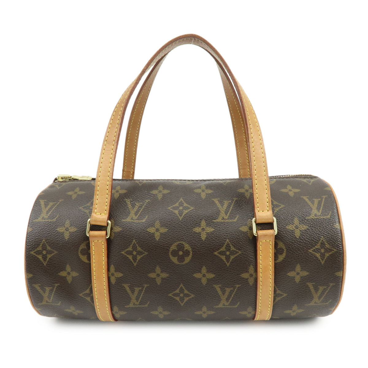 Louis Vuitton Monogram Papillon 26 Hand Bag Old Style Brown M51366