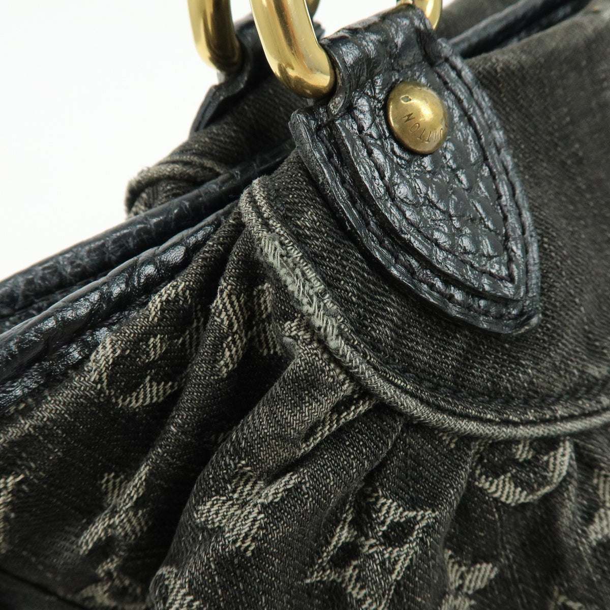 Louis Vuitton Monogram Denim Neo Cabby GM Hand Bag Noir M95352