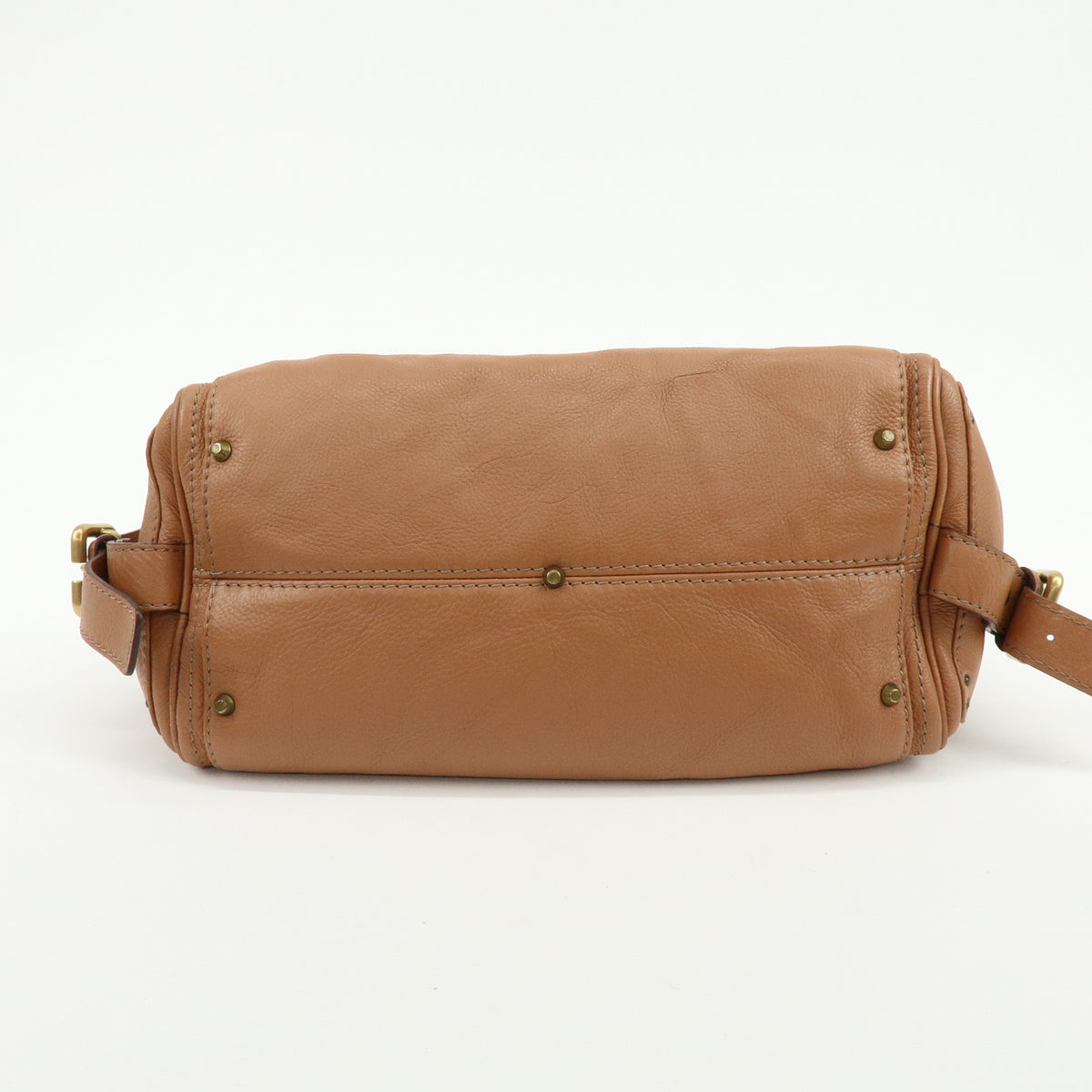 Chloe Paddington Leather Hand Bag Shoulder Bag Brown