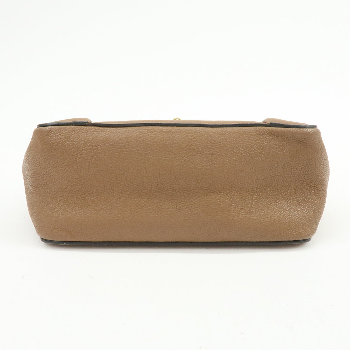 Chloe Elsie Leather Chain Shoulder Bag Crossbody Bag Brown Camel