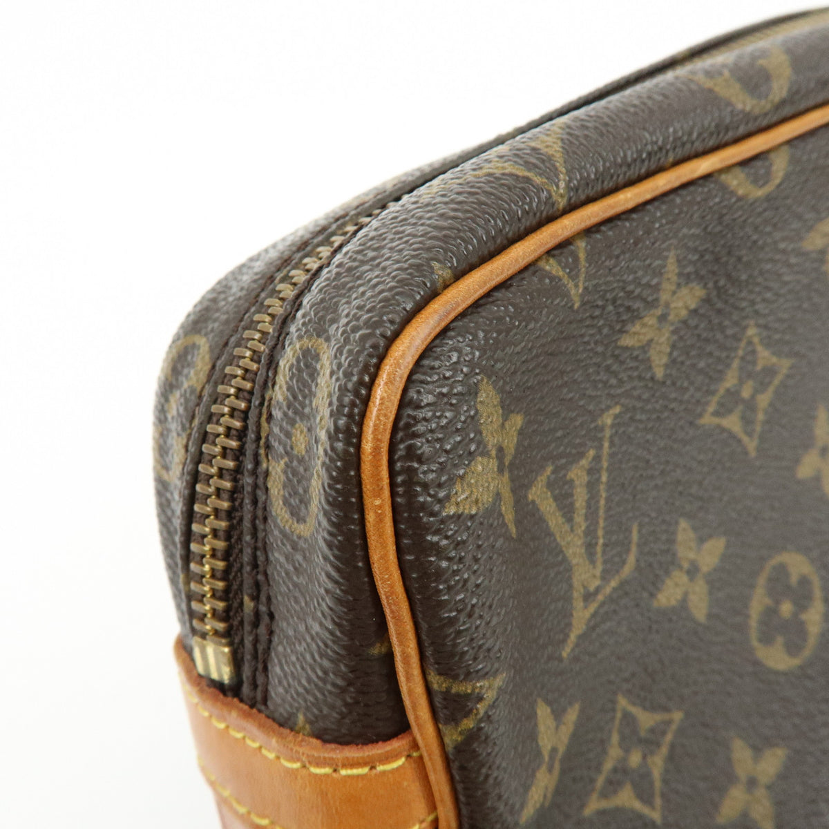 Louis Vuitton Monogram Compiegne 23 Pouch Clutch Bag Brown M51847