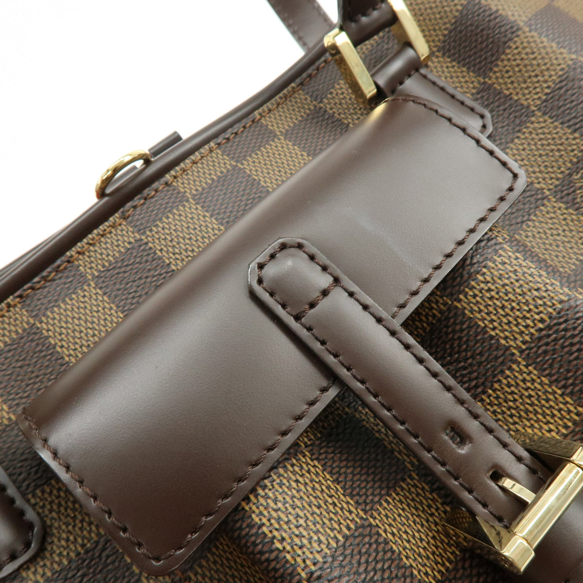 Louis Vuitton Manosque PM Damier Canvas Tote Bag Hand Bag Ebene N51121