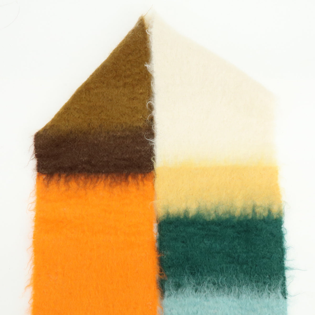 LOEWE Anagram Mohair Wool Scarf Shawl Orange Multicolor