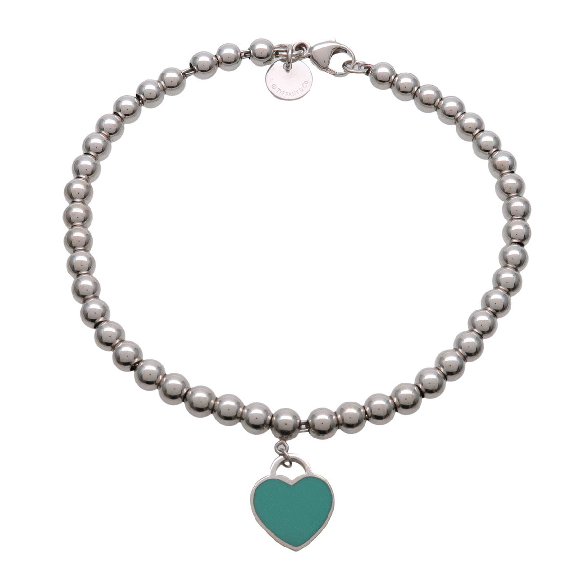 Tiffany & Co Return to Tiffany Mini Heart Tag Beads Bracelet SV925