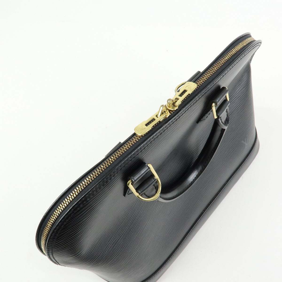 Louis Vuitton Epi Alma Leather Hand Bag Noir Black M52142