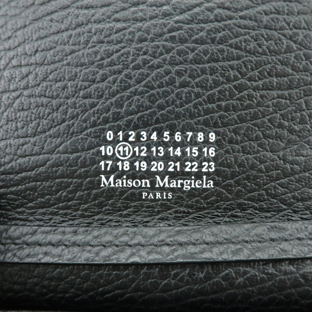 Maison Margiela Four-Stitch Leather Chain Wallet Shoulder Bag Black