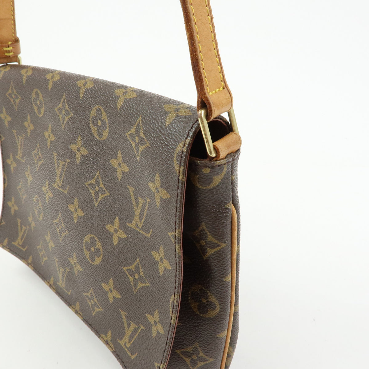 Louis Vuitton Monogram Musette Tango Short Shoulder Bag Brown M51257