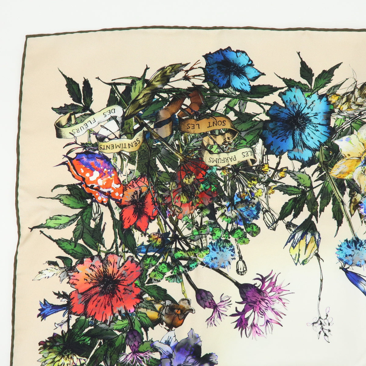 Christian Dior Silk 100% Scarf D Millefiori Multicolor