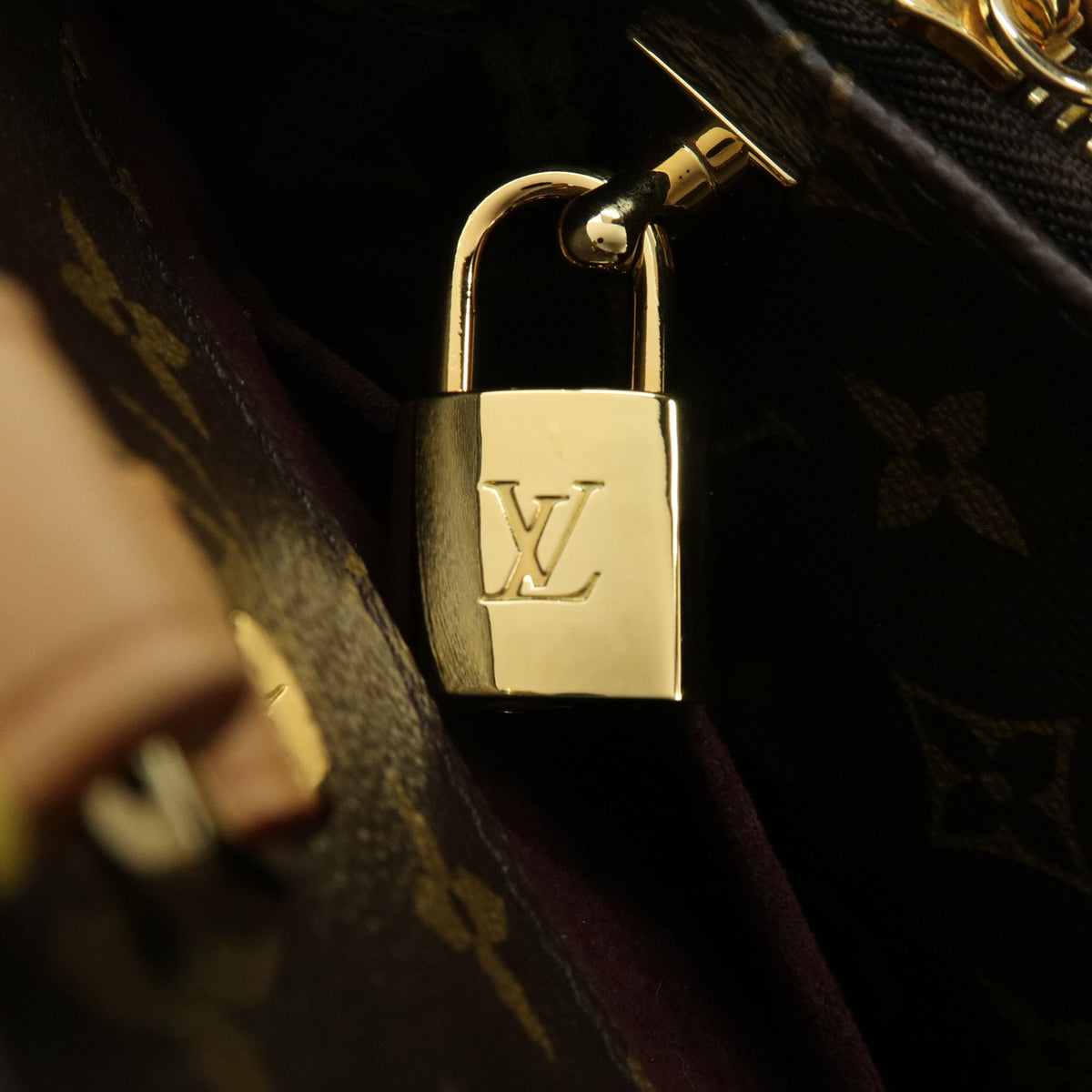 Louis Vuitton Monogram Montaigne MM 2Way Bag Hand Bag Brown M41056