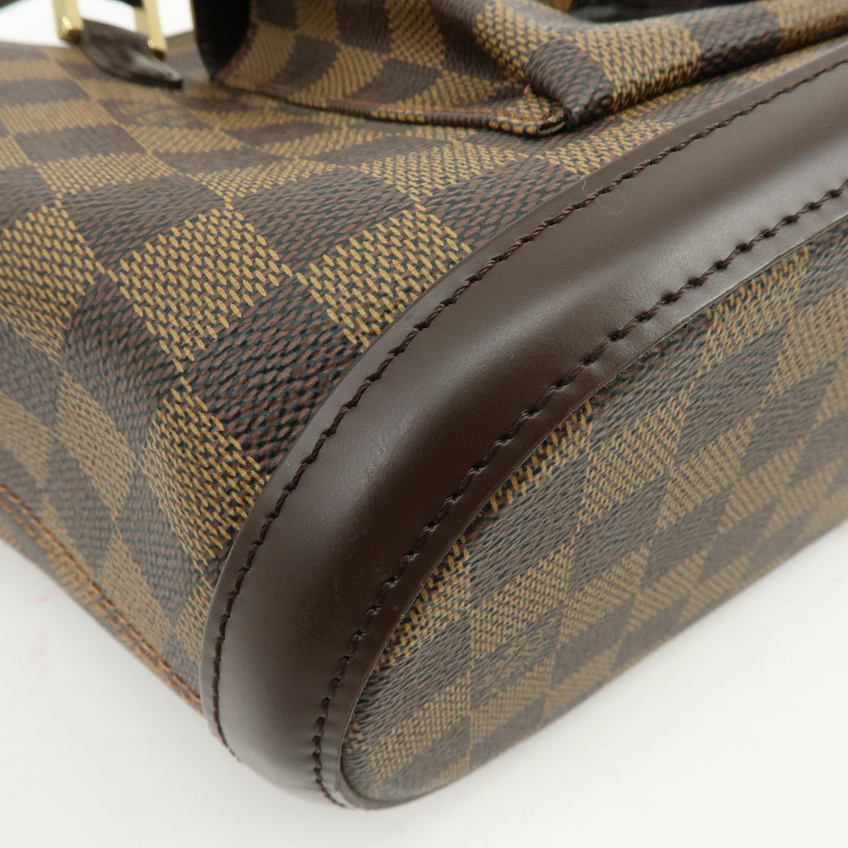 Louis Vuitton Manosque PM Damier Canvas Tote Bag Hand Bag Ebene N51121