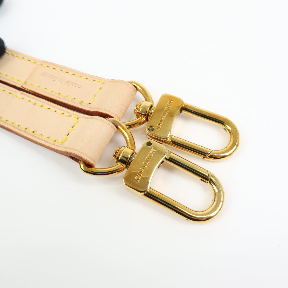 Louis Vuitton Leather Shoulder Strap 120cm 1.6cm Natrual J00144
