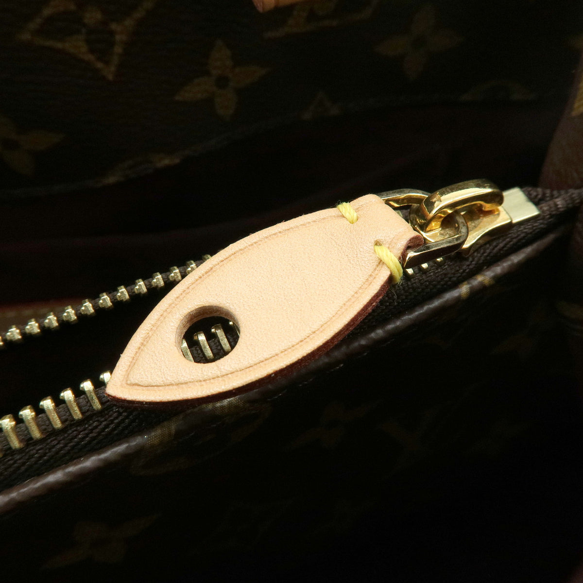 Louis Vuitton Monogram Montaigne MM 2Way Bag Hand Bag Brown M41056