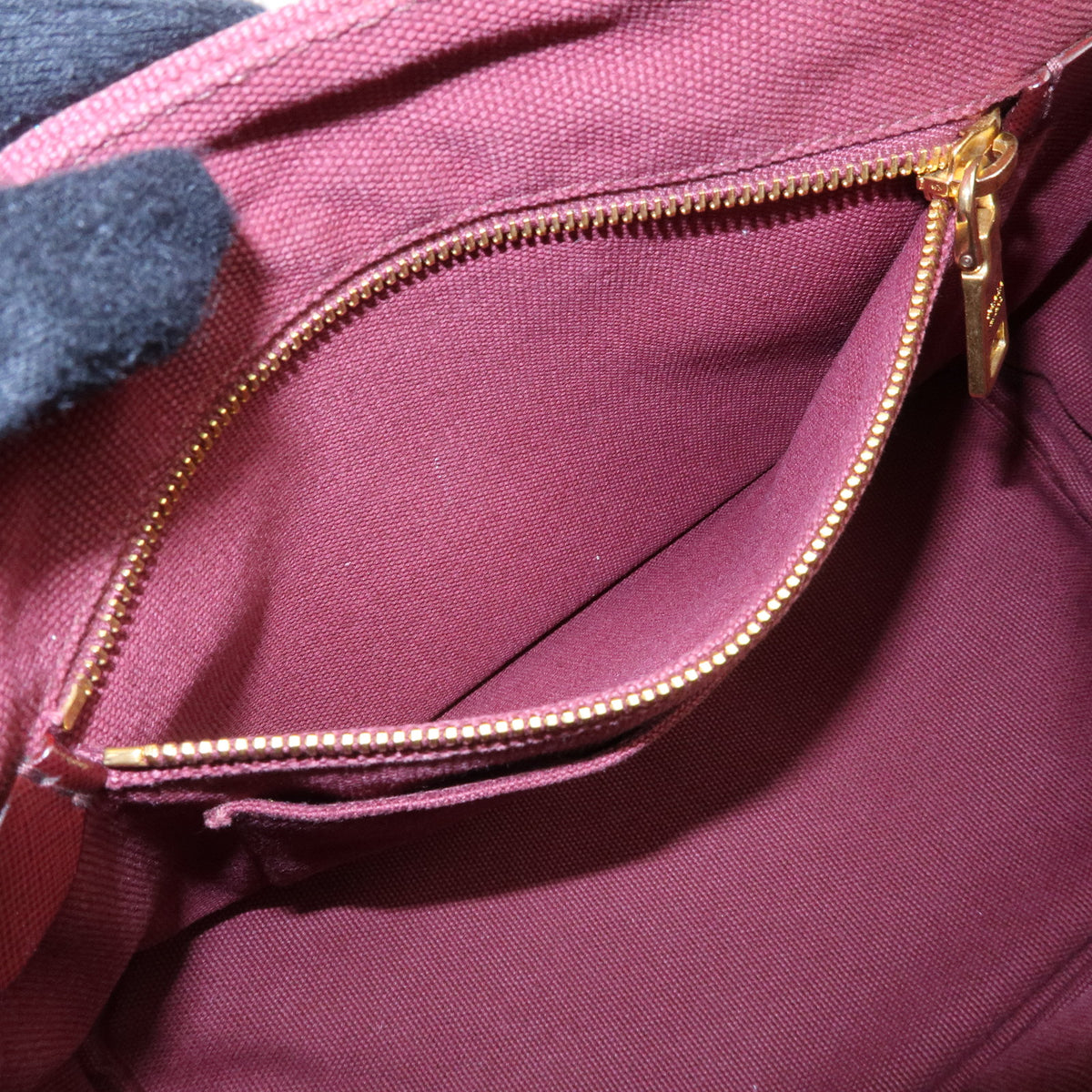 PRADA Triangle Logo Canapa Mini Canvas 2Way Bag Bijoux Bordeaux 1BG439
